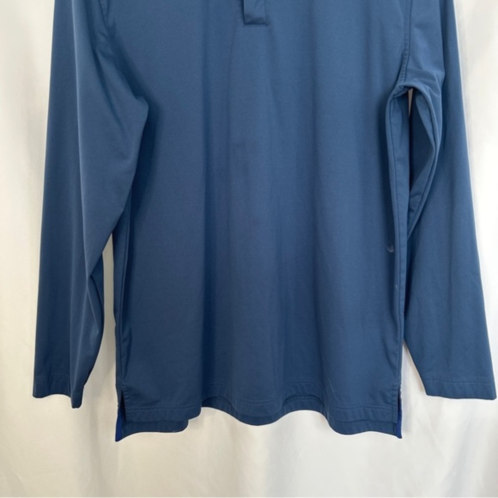 Peter‎ Millar Polo Shirt Long Sleeve Mens XL Navy Performance Preppy Golf Polo - Picture 3 of 12